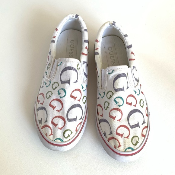 Guess Canvas G Logo Print Slip-On Shoes - Picture 2 of 6